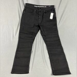 Buffalo David Bitton Jeans Ash X Slim Stretch 34 x 30 Black Rinse